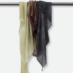 CARDAMOM SCARF IN HAND DYED CASHMERE