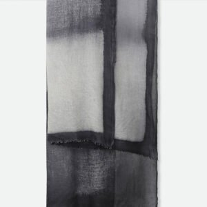 CHARCOAL SCARF IN HAND DYED CASHMERE